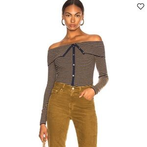 Frame Fold Up Cardigan Top NWOT